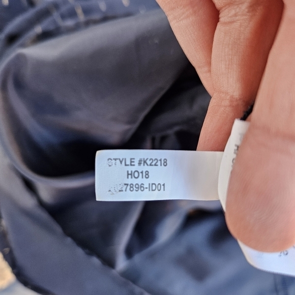 J. Crew navy gold thread tie neck tank size 6 - Picture 4 of 8